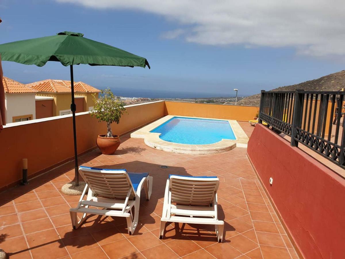 Villa Roque Del Conde With Private Pool, Terrace With Fantastic Sea Views, Wifi, Garden, Garage Adeje Exteriér fotografie