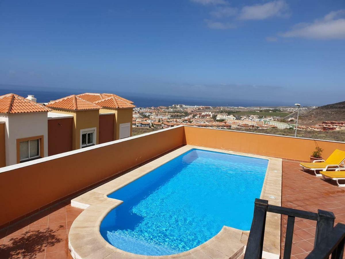 Villa Roque Del Conde With Private Pool, Terrace With Fantastic Sea Views, Wifi, Garden, Garage Adeje Exteriér fotografie
